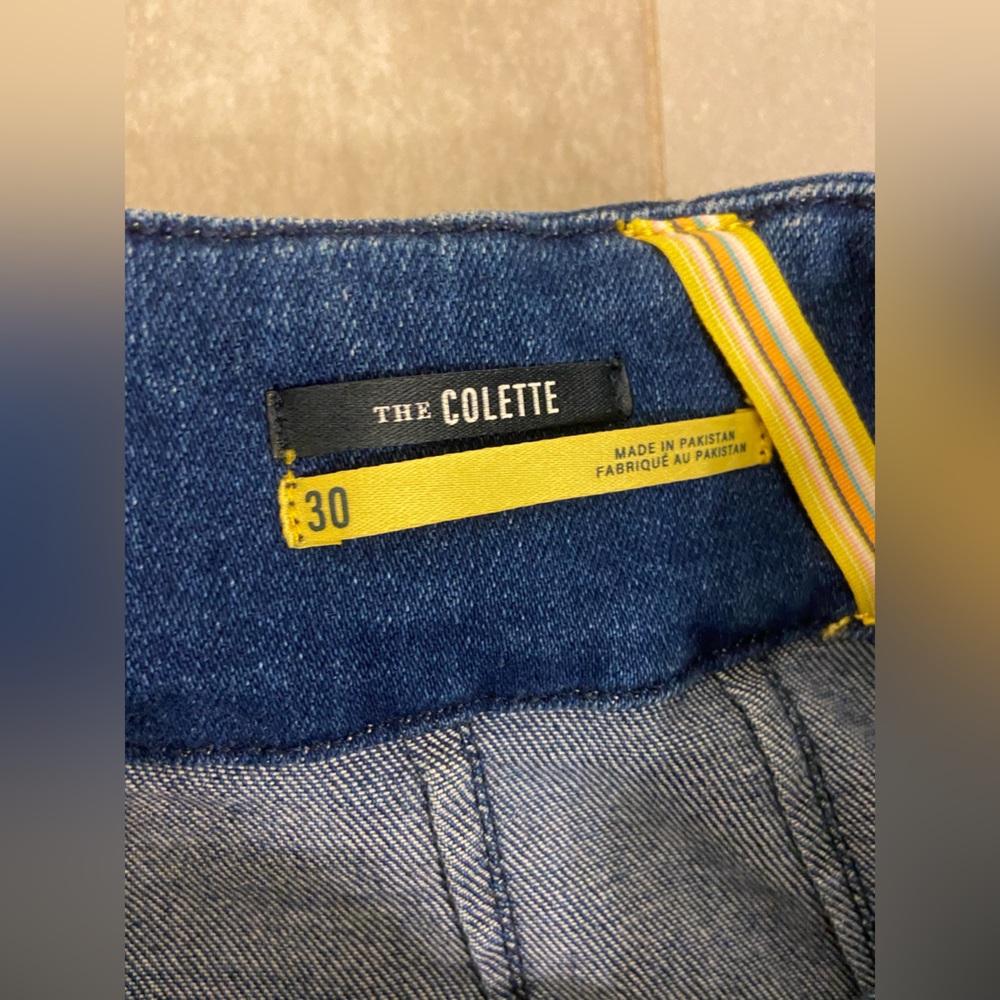 Maeve The Colette Cuffed Wide Leg Jeans Blue Size 30 - Picture 6 of 10